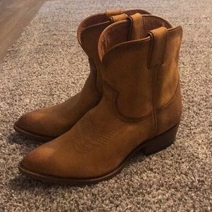Frye ankle cowboy boots